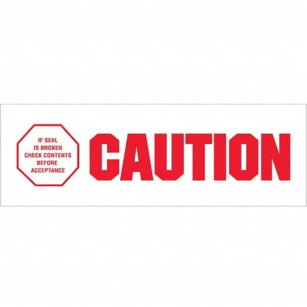 Tape Logic - Shipping & DOT Labels Message Type: Shipping Label Legend: Caution - If Seal Is Broken - Americas Industrial Supply