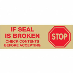 Tape Logic - Shipping & DOT Labels Message Type: Shipping Label Legend: Stop If Seal is Broken - Americas Industrial Supply