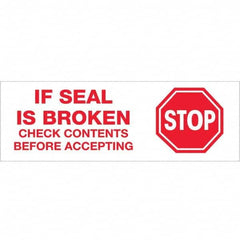 Tape Logic - Shipping & DOT Labels Message Type: Shipping Label Legend: Stop If Seal is Broken - Americas Industrial Supply