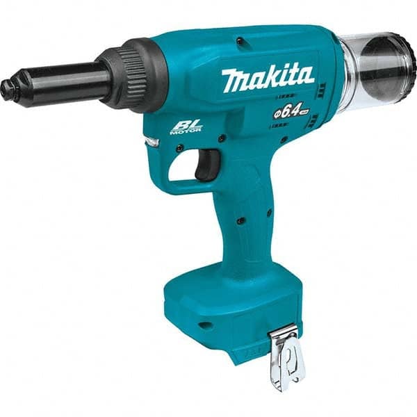 Makita - Cordless Riveters Fastener Type: Cordless Electric Riveter Closed End Rivet Capacity: All up to 1/4 - Americas Industrial Supply