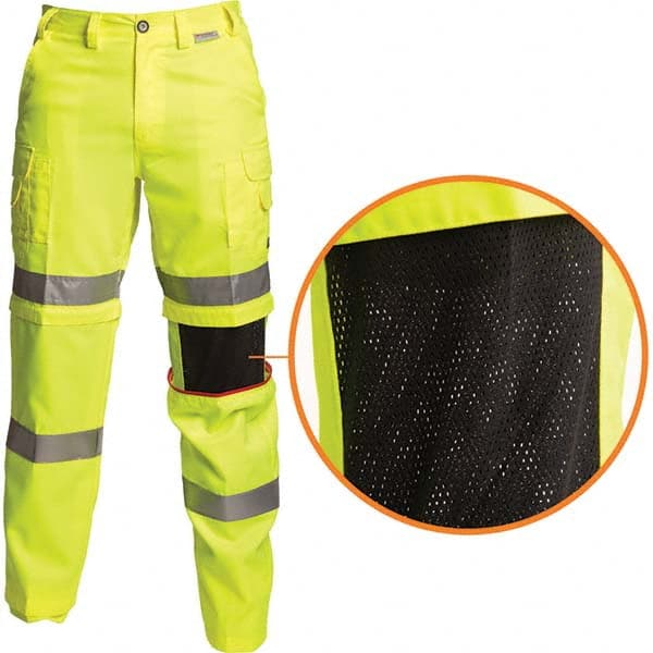Stanco Safety Products - Lime & Yellow Polyester & Cotton Hi-Visibility Pants - Americas Industrial Supply