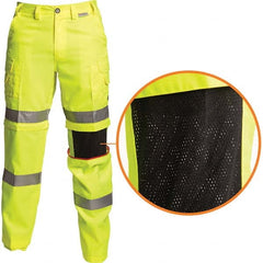 Stanco Safety Products - Lime & Yellow Polyester & Cotton Hi-Visibility Pants - Americas Industrial Supply