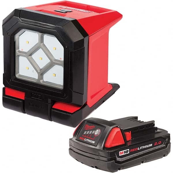 Milwaukee Tool - Cordless Work Lights Voltage: 18 Run Time: Up to 20 hours - Americas Industrial Supply