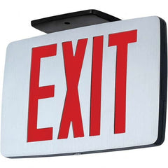 Hubbell Lighting - Illuminated Exit Signs Number of Faces: 1 Letter Color: Red - Americas Industrial Supply