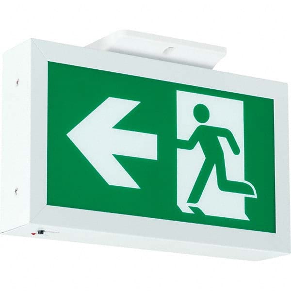 Hubbell Lighting - Illuminated Exit Signs Number of Faces: 1 Letter Color: Green - Americas Industrial Supply