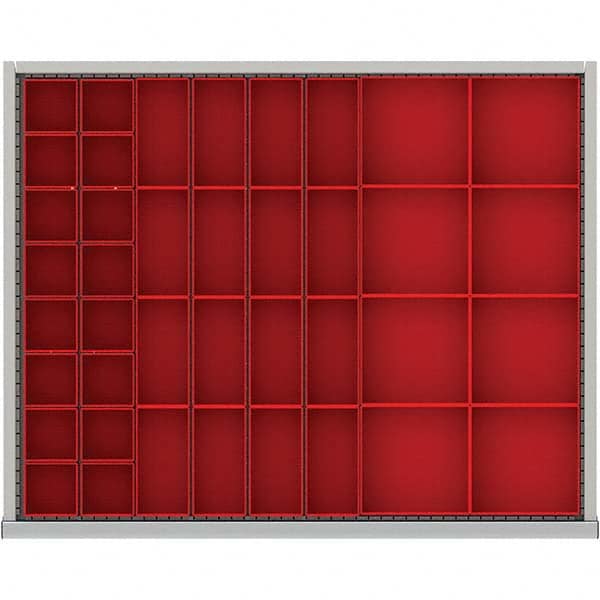 LISTA - 40-Compartment Drawer Divider Layout for 2.17" High Drawers - Americas Industrial Supply