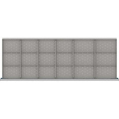LISTA - 18-Compartment Drawer Divider Layout for 3.15" High Drawers - Americas Industrial Supply
