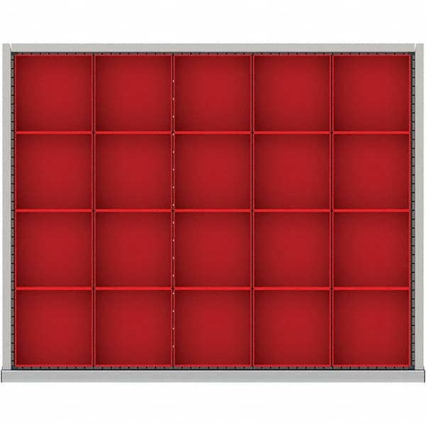 LISTA - 20-Compartment Drawer Divider Layout for 3.15" High Drawers - Americas Industrial Supply