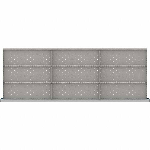 LISTA - 9-Compartment Drawer Divider Layout for 3.15" High Drawers - Americas Industrial Supply