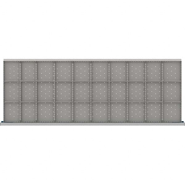 LISTA - 30-Compartment Drawer Divider Layout for 3.15" High Drawers - Americas Industrial Supply