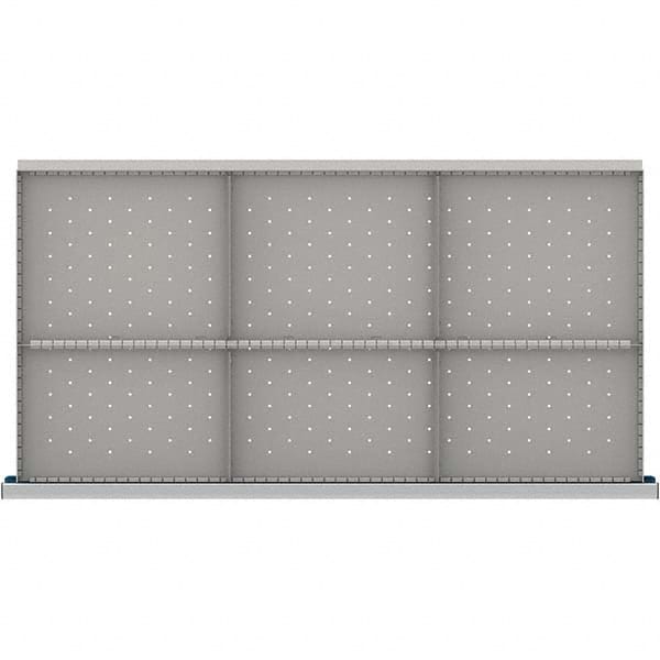 LISTA - 6-Compartment Drawer Divider Layout for 3.15" High Drawers - Americas Industrial Supply