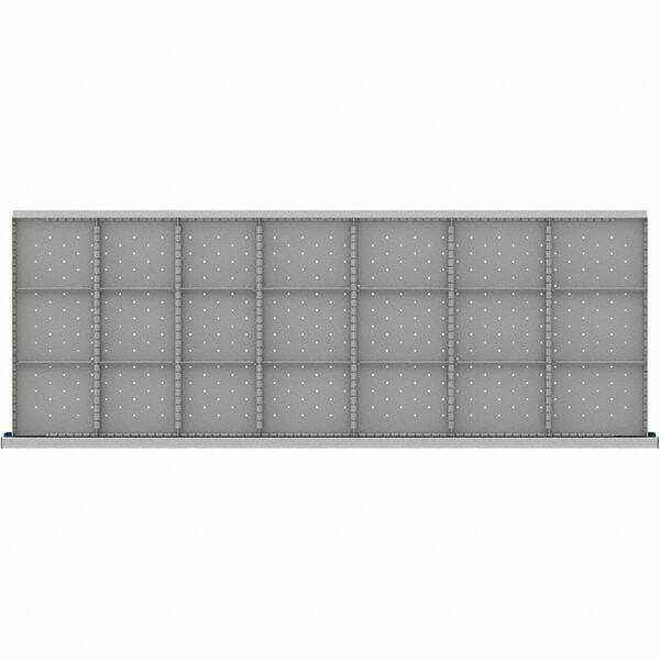 LISTA - 21-Compartment Drawer Divider Layout for 3.15" High Drawers - Americas Industrial Supply