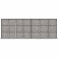 LISTA - 21-Compartment Drawer Divider Layout for 3.15" High Drawers - Americas Industrial Supply