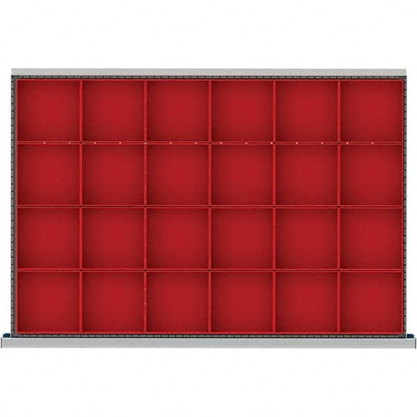 LISTA - 24-Compartment Drawer Divider Layout for 3.15" High Drawers - Americas Industrial Supply