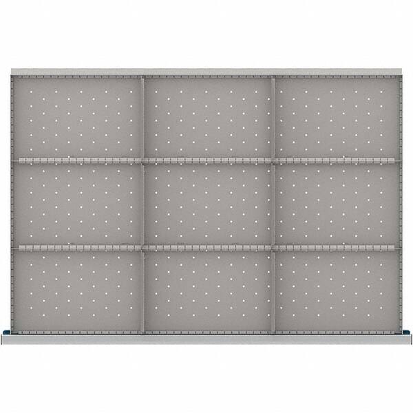 LISTA - 9-Compartment Drawer Divider Layout for 3.15" High Drawers - Americas Industrial Supply