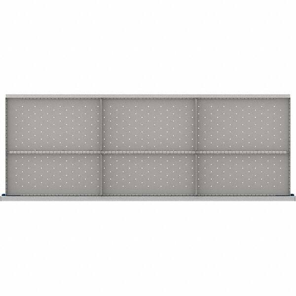 LISTA - 6-Compartment Drawer Divider Layout for 3.15" High Drawers - Americas Industrial Supply
