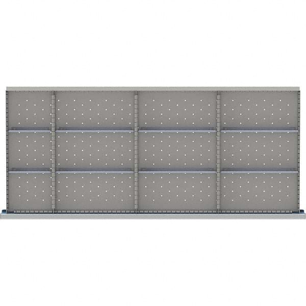LISTA - 12-Compartment Drawer Divider Layout for 3.15" High Drawers - Americas Industrial Supply