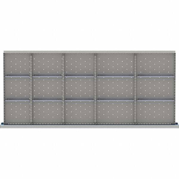 LISTA - 15-Compartment Drawer Divider Layout for 3.15" High Drawers - Americas Industrial Supply