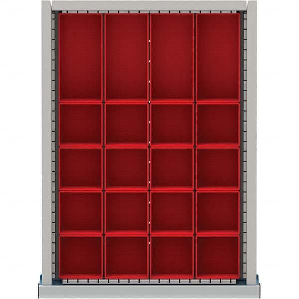 LISTA - 20-Compartment Drawer Divider Layout for 2.17" High Drawers - Americas Industrial Supply