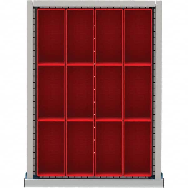 LISTA - 12-Compartment Drawer Divider Layout for 3.15" High Drawers - Americas Industrial Supply