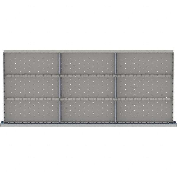 LISTA - 9-Compartment Drawer Divider Layout for 3.15" High Drawers - Americas Industrial Supply
