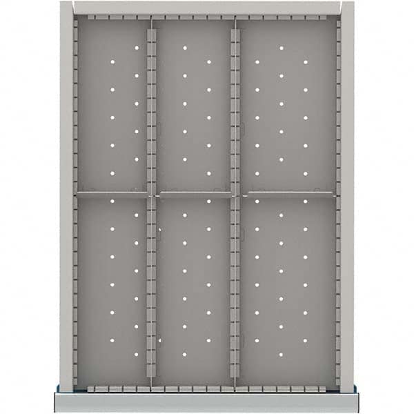 LISTA - 6-Compartment Drawer Divider Layout for 3.15" High Drawers - Americas Industrial Supply