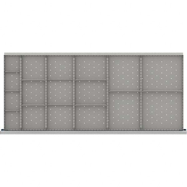LISTA - 17-Compartment Drawer Divider Layout for 3.15" High Drawers - Americas Industrial Supply