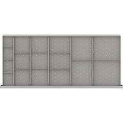 LISTA - 17-Compartment Drawer Divider Layout for 3.15" High Drawers - Americas Industrial Supply