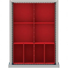 LISTA - 8-Compartment Drawer Divider Layout for 3.15" High Drawers - Americas Industrial Supply