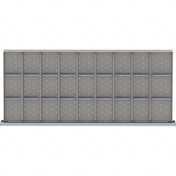 LISTA - 27-Compartment Drawer Divider Layout for 3.15" High Drawers - Americas Industrial Supply