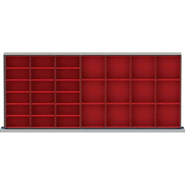 LISTA - 30-Compartment Drawer Divider Layout for 3.15" High Drawers - Americas Industrial Supply