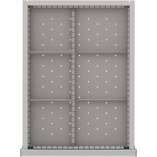 LISTA - 6-Compartment Drawer Divider Layout for 3.15" High Drawers - Americas Industrial Supply