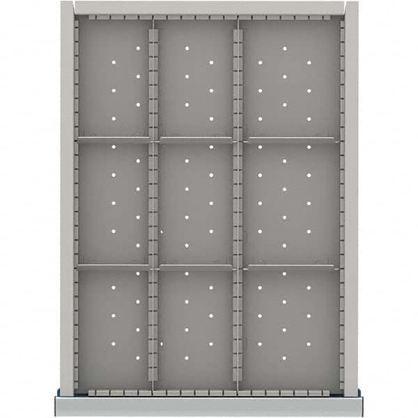 LISTA - 9-Compartment Drawer Divider Layout for 3.15" High Drawers - Americas Industrial Supply