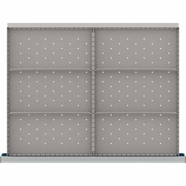 LISTA - 6-Compartment Drawer Divider Layout for 3.15" High Drawers - Americas Industrial Supply