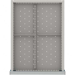 LISTA - 4-Compartment Drawer Divider Layout for 3.15" High Drawers - Americas Industrial Supply