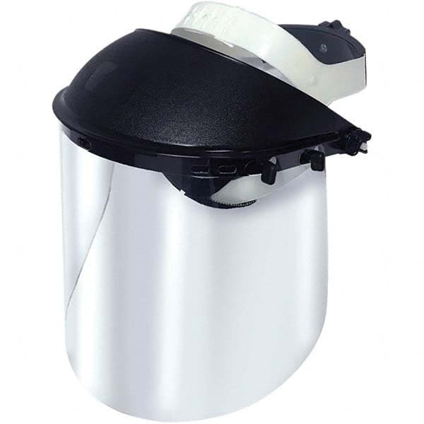 Jackson Safety - ANSI Rated, Clear Uncoated Acetate, Ratchet Adjustment Face Shield & Visor - Americas Industrial Supply