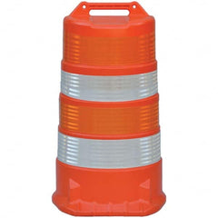 VizCon - Traffic Barrels, Delineators & Posts Type: Channelizer Drum Material: Plastic - Americas Industrial Supply