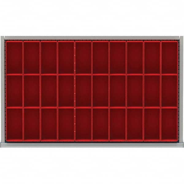 LISTA - 30-Compartment Drawer Divider Layout for 3.15" High Drawers - Americas Industrial Supply