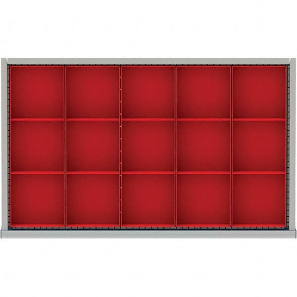 LISTA - 15-Compartment Drawer Divider Layout for 3.15" High Drawers - Americas Industrial Supply