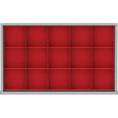 LISTA - 15-Compartment Drawer Divider Layout for 3.15" High Drawers - Americas Industrial Supply
