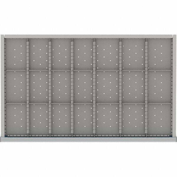 LISTA - 21-Compartment Drawer Divider Layout for 3.15" High Drawers - Americas Industrial Supply