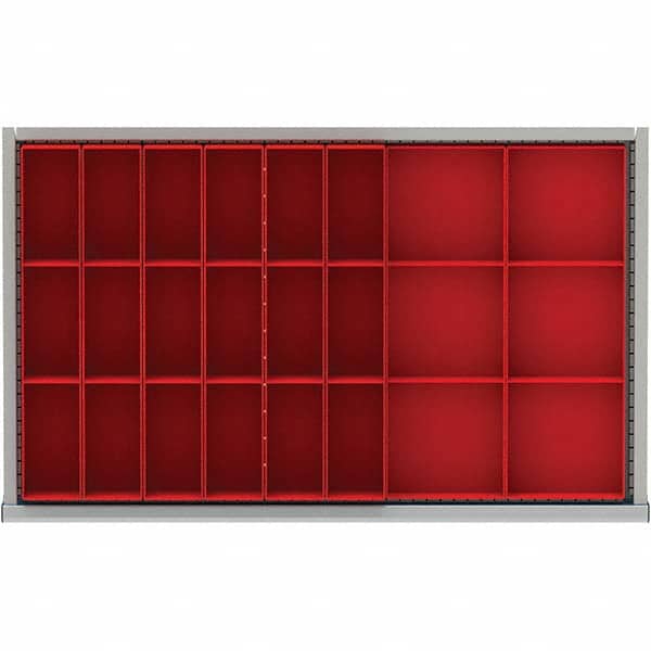 LISTA - 24-Compartment Drawer Divider Layout for 3.15" High Drawers - Americas Industrial Supply
