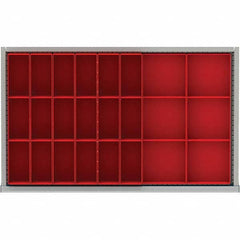 LISTA - 24-Compartment Drawer Divider Layout for 3.15" High Drawers - Americas Industrial Supply