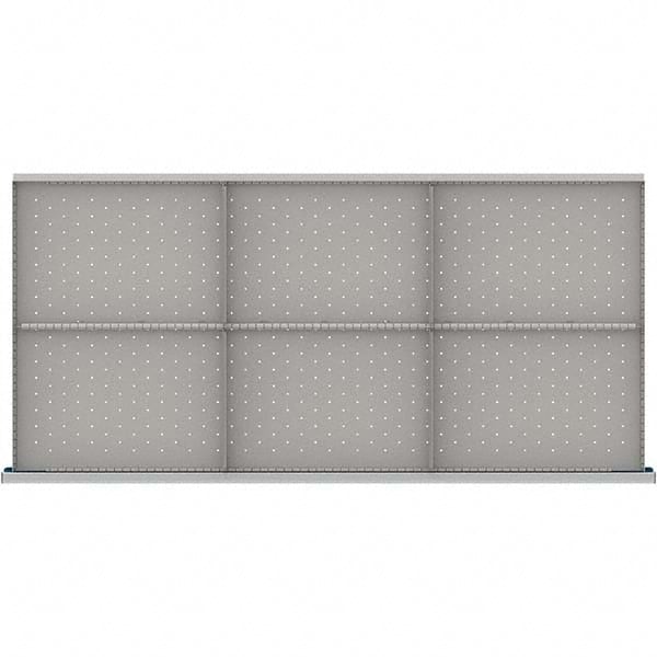 LISTA - 6-Compartment Drawer Divider Layout for 3.15" High Drawers - Americas Industrial Supply