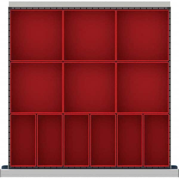 LISTA - 12-Compartment Drawer Divider Layout for 3.15" High Drawers - Americas Industrial Supply