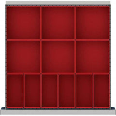 LISTA - 12-Compartment Drawer Divider Layout for 3.15" High Drawers - Americas Industrial Supply