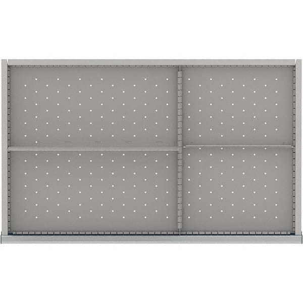 LISTA - 4-Compartment Drawer Divider Layout for 3.15" High Drawers - Americas Industrial Supply
