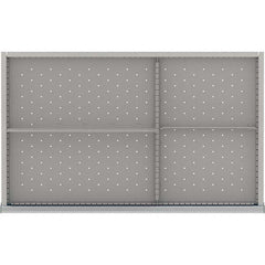 LISTA - 4-Compartment Drawer Divider Layout for 3.15" High Drawers - Americas Industrial Supply
