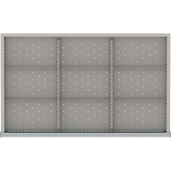 LISTA - 9-Compartment Drawer Divider Layout for 3.15" High Drawers - Americas Industrial Supply