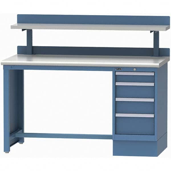 LISTA - Stationary Work Benches, Tables Type: Workstation Top Material: Plastic Laminate - Americas Industrial Supply